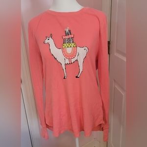 Preowned OLD NAVY XL womens  Peach/Coral long john style top.